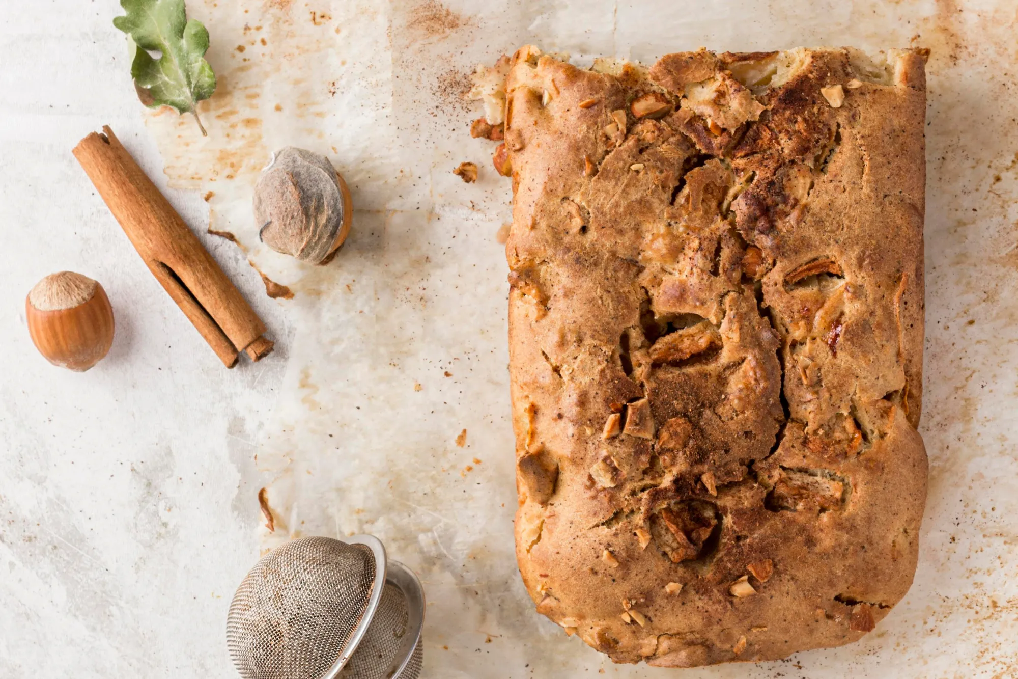 Pão de Castanha e Grãos Fermentados